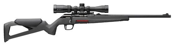 Winchester XPERT SR Combo 22 LR Bolt Action Rifle has an extended bolt handle